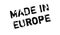 Made In Europe rubber stamp