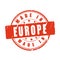 Made in Europe vector stamp