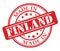 Made in Finland red rubber stamp