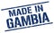 made in Gambia stamp