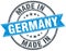 Made in Germany blue round stamp