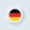 Made in Germany. Germany made. Germany emblem, label, sign, button, badge in 3d style. German flag. Germany symbol. Simple icons