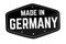 Made in Germany label or sticker