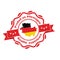 Made in Germany, Premium Quality French language badge