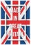 Made in Great Britain flag poster