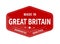 MADE IN GREAT BRITAIN, guarantee quality. Label, sticker or trademark. Vector illustration