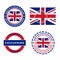 Made in Great Britain label, vector illustration