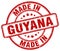 made in Guyana red grunge stamp