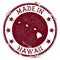 Made in Hawaii stamp.