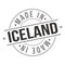 Made In Iceland. Europe Business Stamp. National Production Logo. Round Design Icon. Symbol Object Seal.