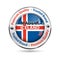 Made in Iceland, Premium Quality, trusted brand - business commerce shiny icon