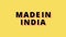 Made in India text animation