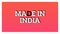 Made in India text animation