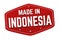 Made in Indonesia label or sticker