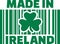 Made in ireland barcode with clover