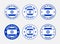 Made in Israel icon set, made in State of Israel product labels