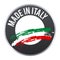 Made in Italy label badge logo certified.