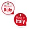 Made in Italy label tag sign