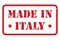 Made in Italy sign