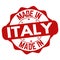 Made in Italy sign or stamp