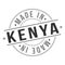 Made in Kenya Quality Original Stamp Design Vector Art Tourism Souvenir Round Seal badge national Product.