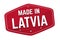 Made in Latvia label or sticker