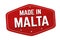 Made in Malta label or sticker