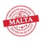 Made in Malta, Premium Quality grunge printable sticker