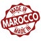 Made in Marocco label or stamp
