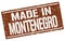 made in Montenegro stamp