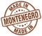 made in Montenegro stamp