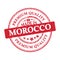 Made in Morocco, Premium Quality grunge printable sticker