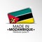 Made in Mozambique graphic and label