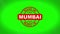 Made In MUMBAI Signed Stamping Text Wooden Stamp Animation.
