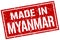 made in Myanmar stamp