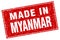 made in Myanmar stamp