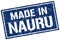 made in Nauru stamp