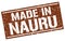 made in Nauru stamp