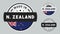 Made in New Zealand badge collection.