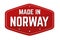 Made in Norway label or sticker