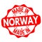 Made in Norway sign or stamp