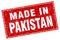 made in Pakistan stamp