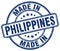 Made in Philippines blue grunge stamp