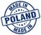 Made in Poland grunge round stamp