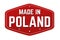Made in Poland label or sticker