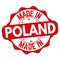Made in Poland sign or stamp