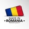 Made in Romania graphic and label