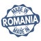 Made in Romania sign or stamp