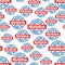 Made in Russia seamless pattern background icon.