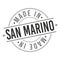Made in San Marino Stamp. Logo Icon Symbol Design. Security Seal Style.